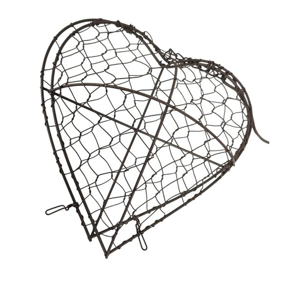 Heart Shaped Metal Wire Hanging Frame Succulent Wreath Planter Decor - Picture 4 of 11
